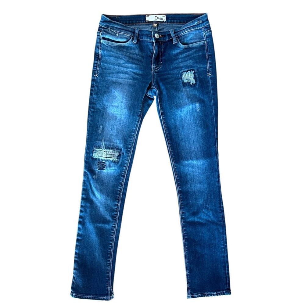 Dittos Distressed Skinny Ankle Jeans